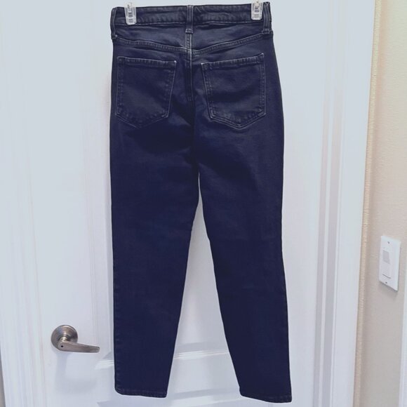 Old Navy-4 Pairs-Black, Gray, Blue-Size 0-Distressed-High Rise-OG Straight-Droit - Picture 3 of 15